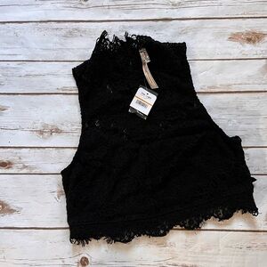 FREE PEOPLE intimately cropped lace top